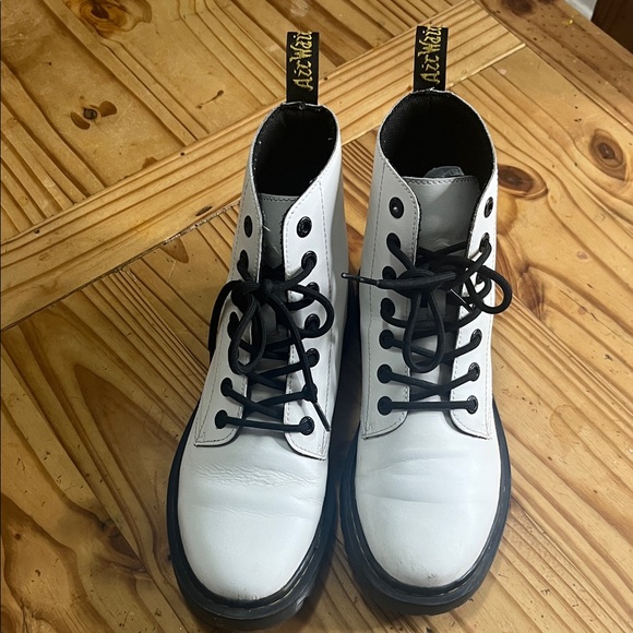 Dr Martens Luana Combat Boots White - Picture 8 of 11